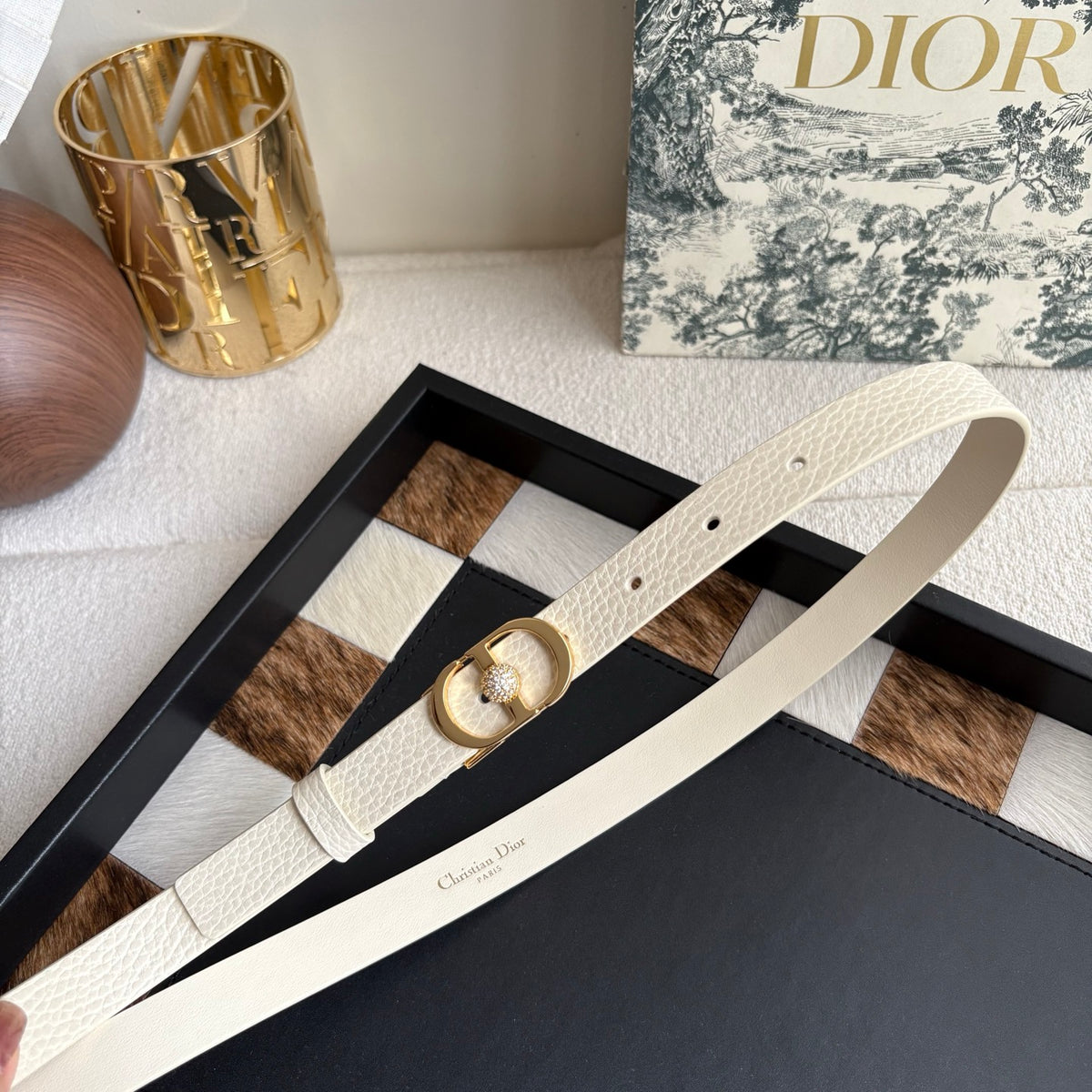 Ремінь Dior з натуральної телячої шкіри
