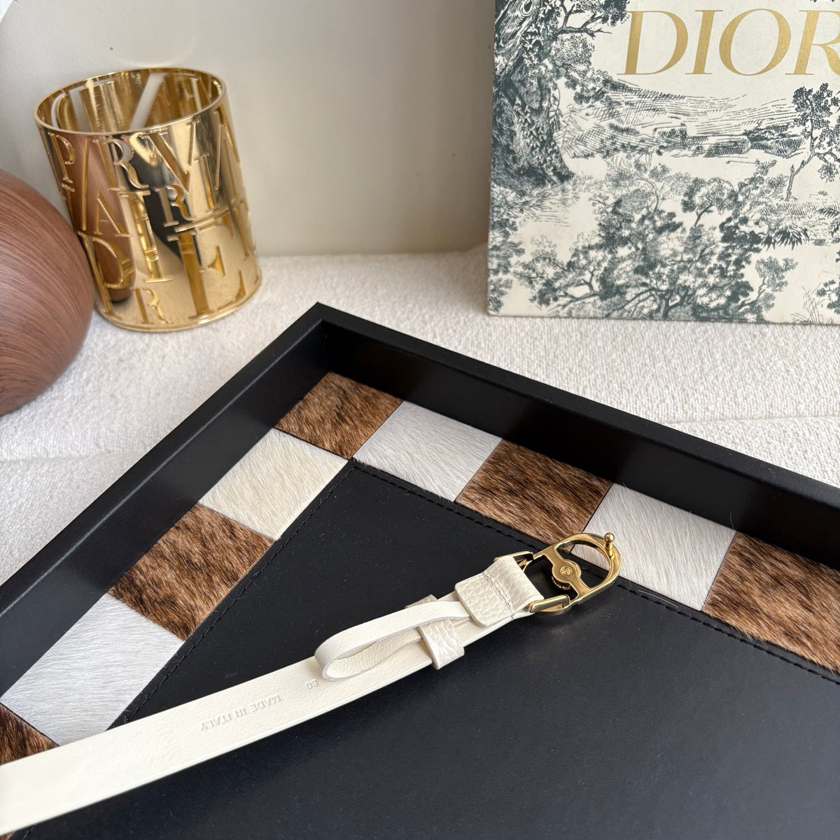Ремінь Dior з натуральної телячої шкіри