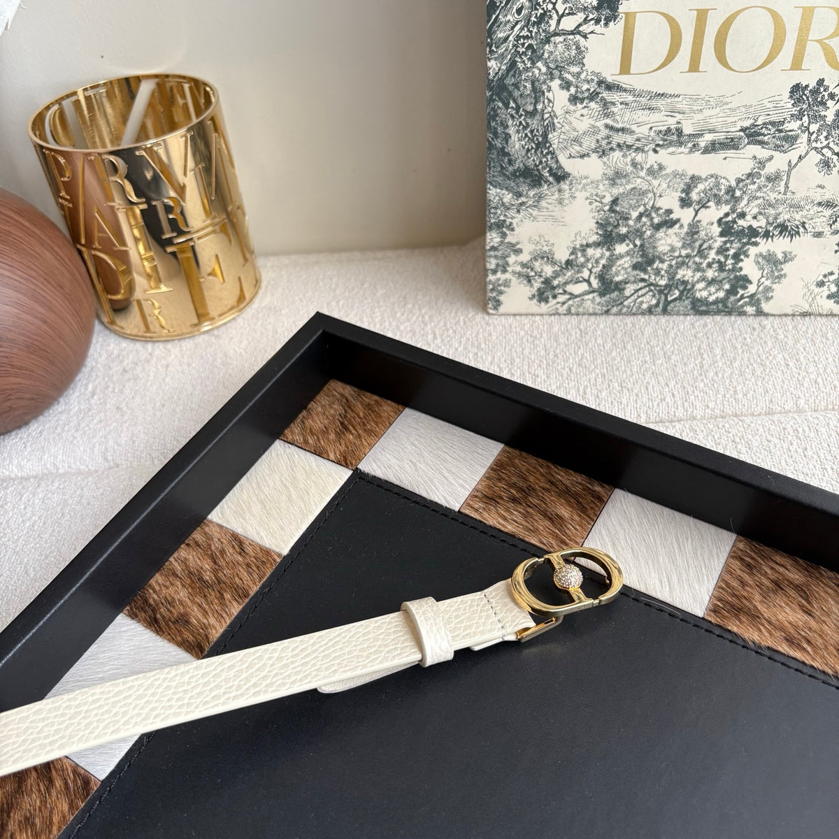 Ремінь Dior з натуральної телячої шкіри