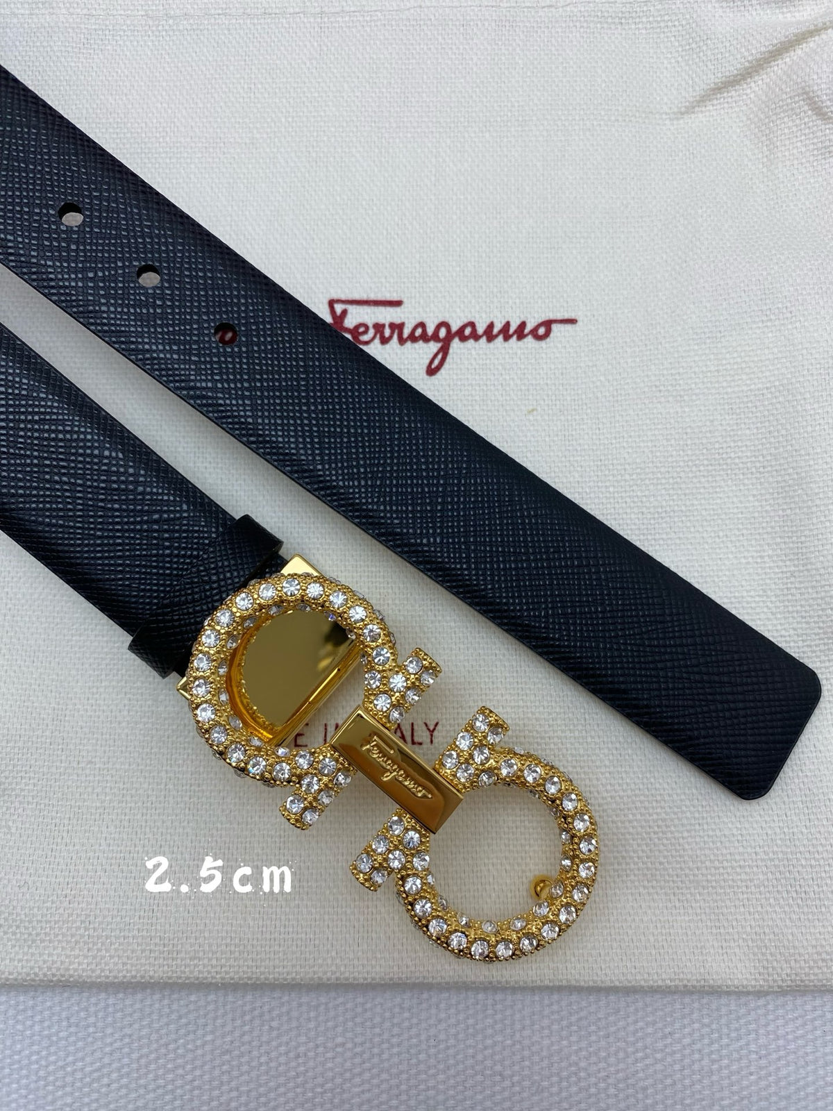 Ремінь Salvatore Ferragamo з натуральної шкіри теляти — фото 5