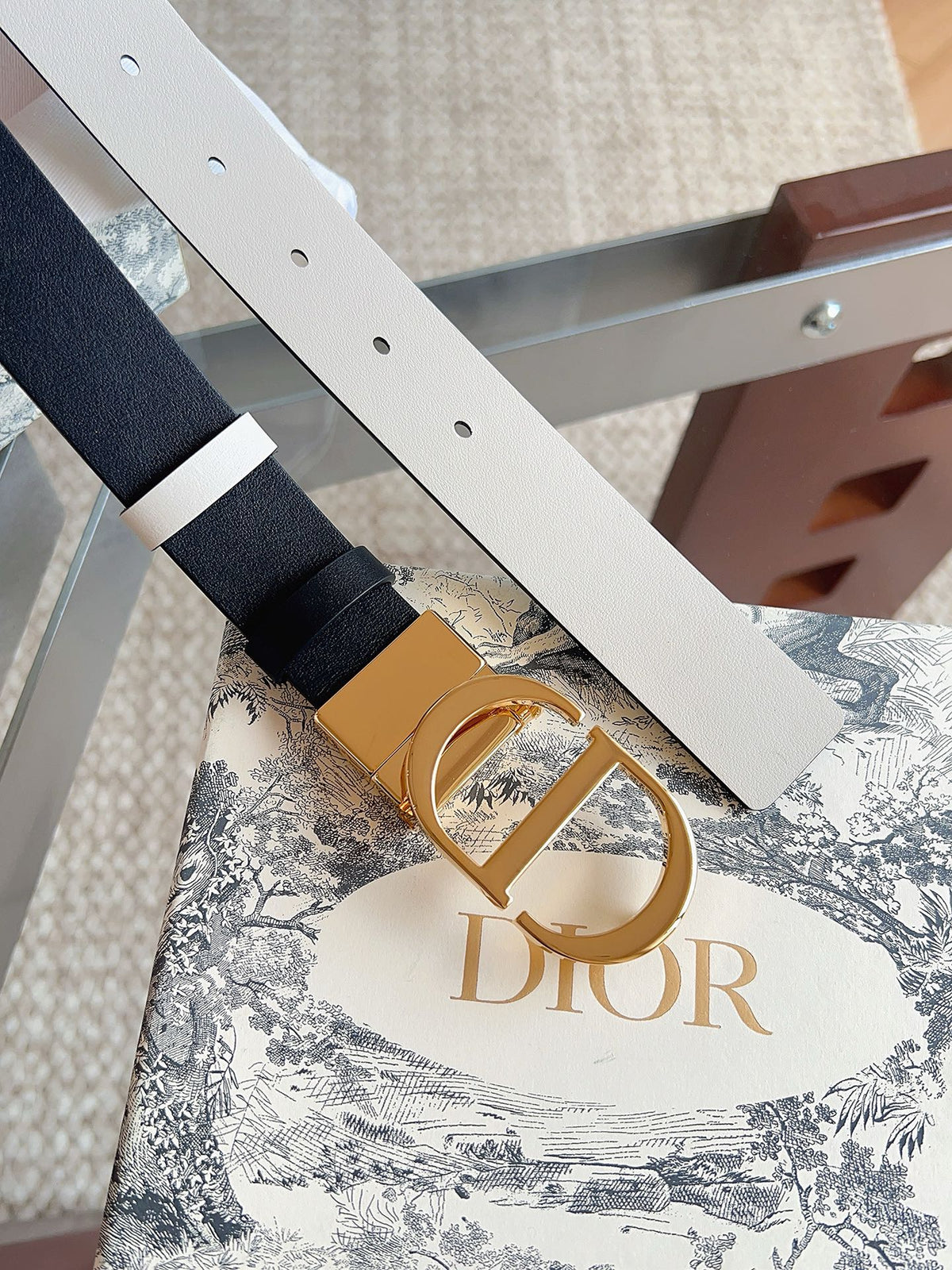 Ремінь Dior з натуральної телячої шкіри