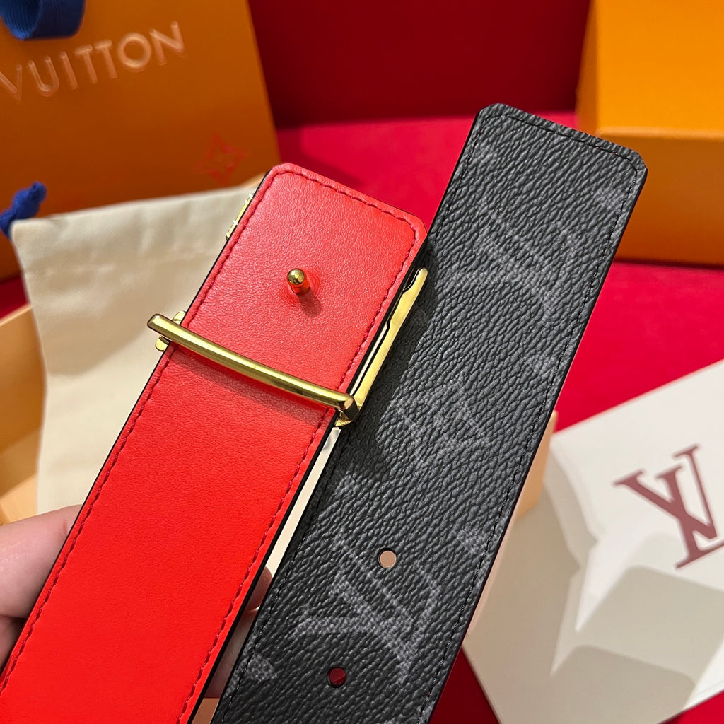 Ремінь Louis Vuitton з текстилю й натуральної шкіри — фото 4