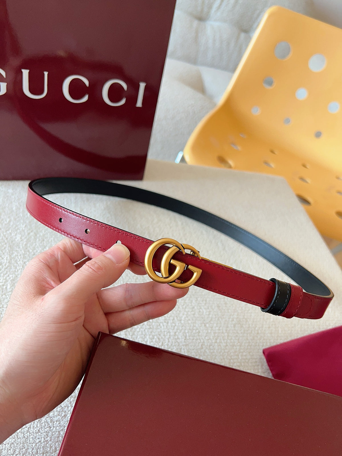 Ремінь Gucci з натуральної шкіри теляти — фото 2