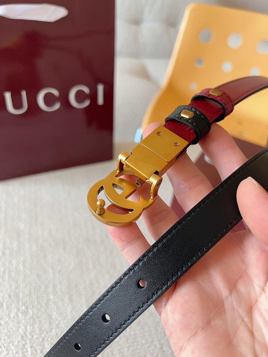 Ремінь Gucci з натуральної шкіри теляти — фото 5