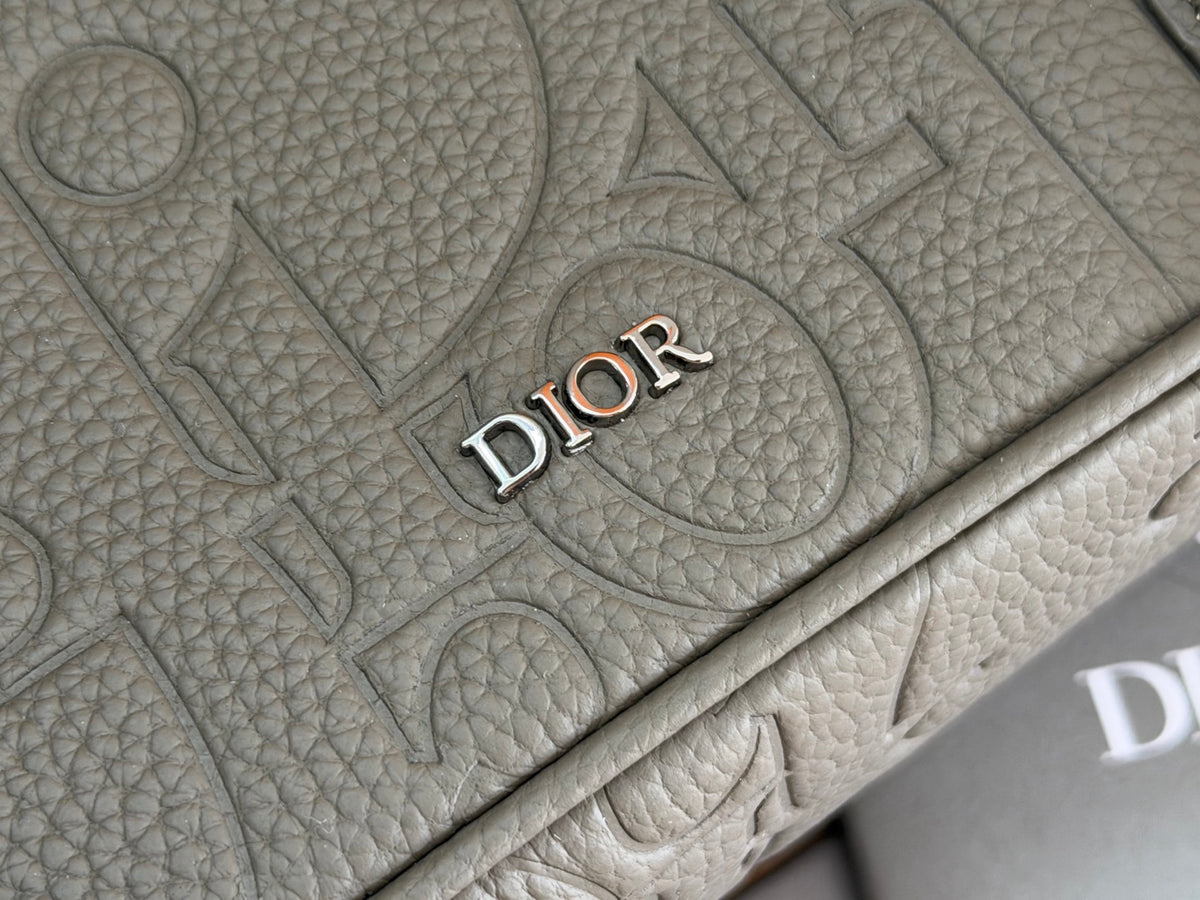 Сумка-месенджер Dior Hit The Road із тисненої натуральної шкіри, чорна — фото 5