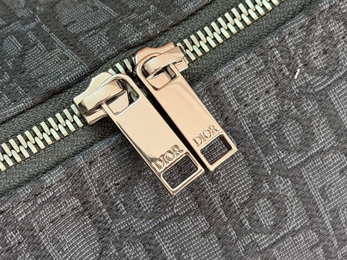 Сумка Dior Slider з текстилю й натуральної шкіри, чорна — фото 6