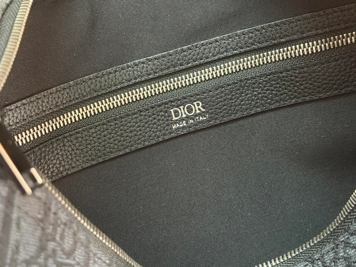 Сумка Dior Slider з текстилю й натуральної шкіри, чорна — фото 10