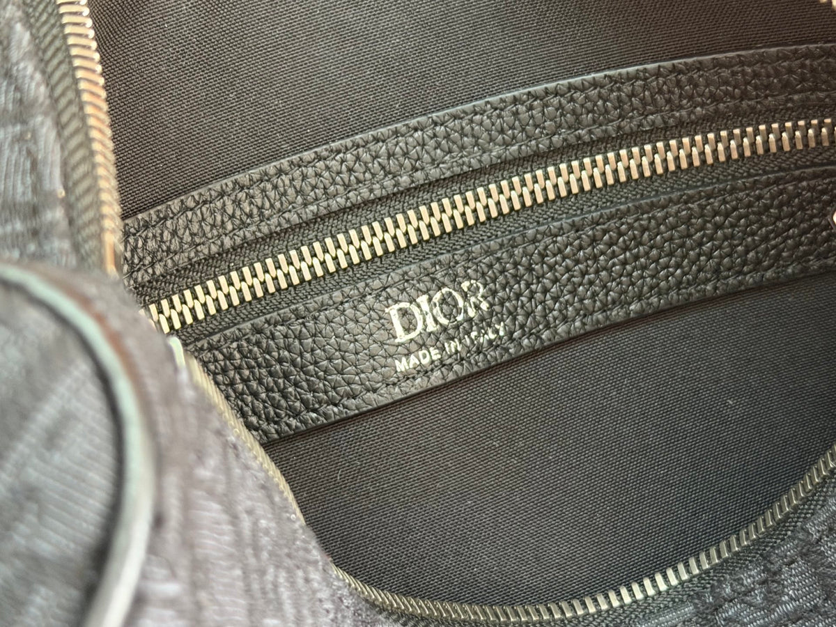 Сумка Dior Slider з текстилю й натуральної шкіри, чорна — фото 10