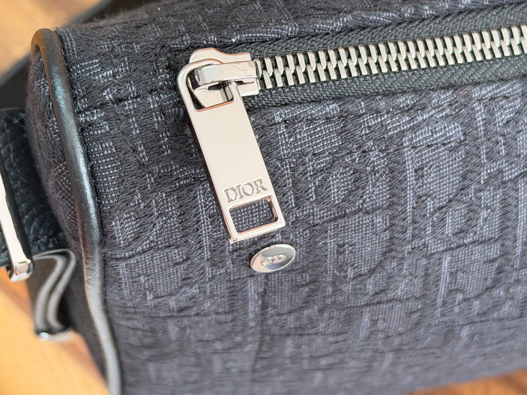 Сумка Dior Slider з текстилю й натуральної шкіри, чорна — фото 6