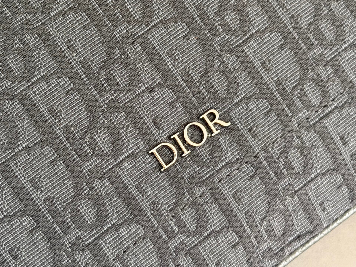 Сумка Dior Slider з текстилю й натуральної шкіри, чорна — фото 5