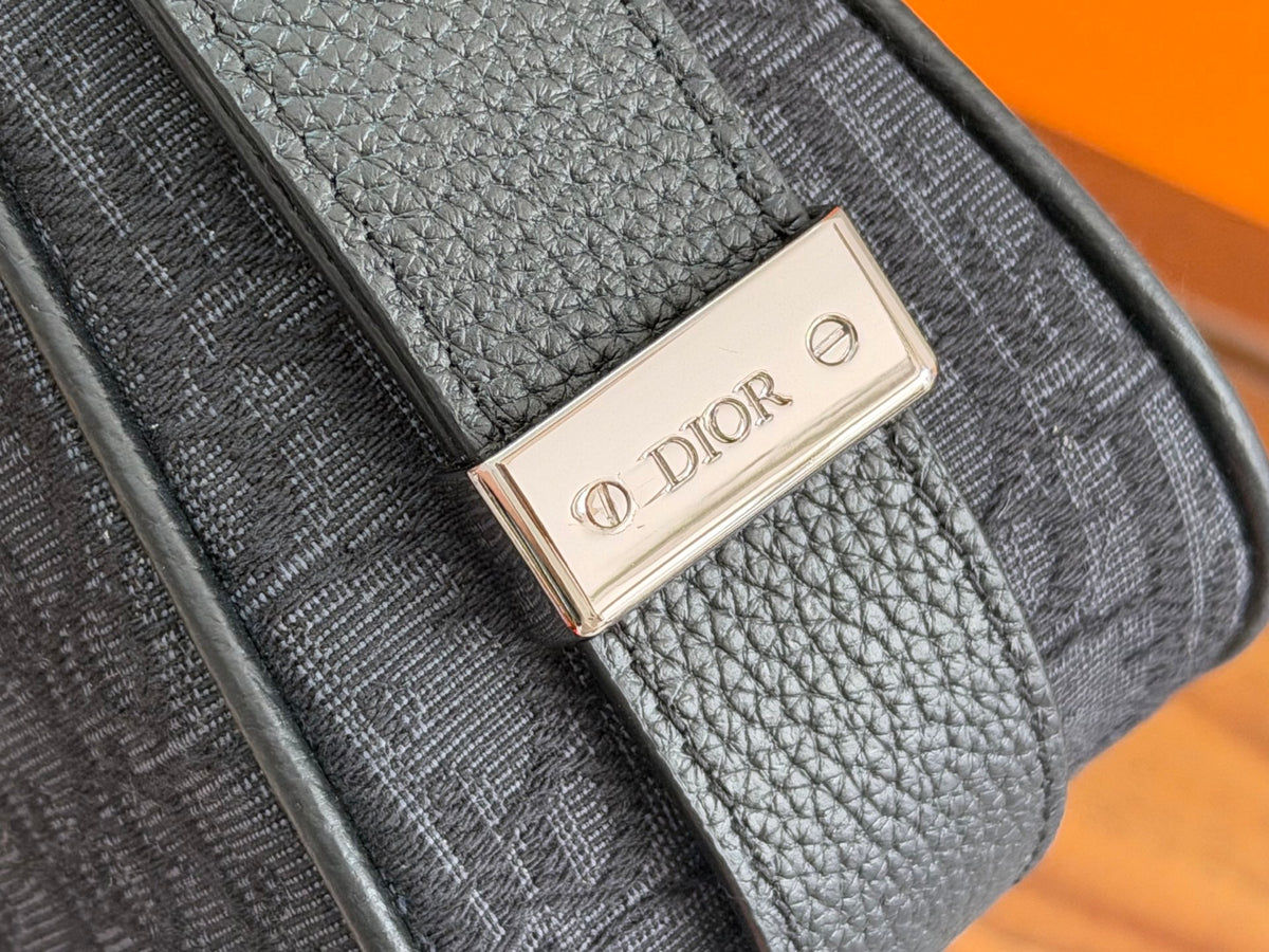 Сумка Dior Slider з текстилю й натуральної шкіри, чорна — фото 8