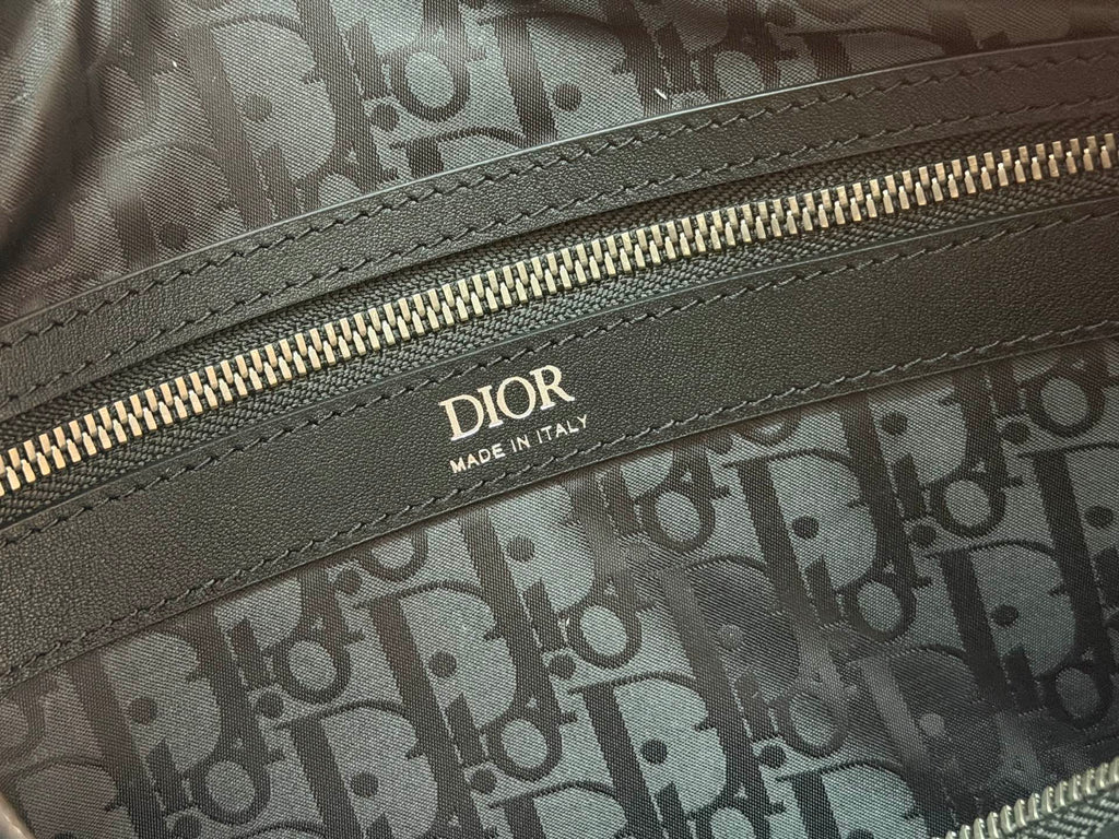 Сумка Dior Slider з текстилю й натуральної шкіри, чорна — фото 9