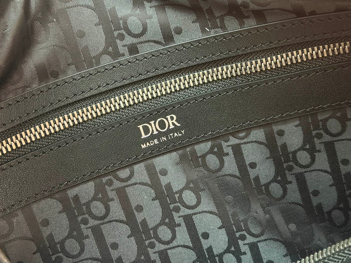 Сумка Dior Slider з текстилю й натуральної шкіри, чорна — фото 9