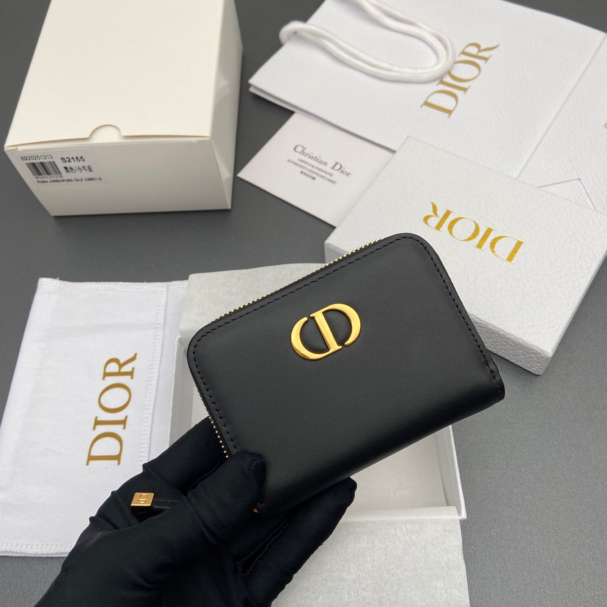 Сумка Dior з натуральної шкіри, чорна — фото 6