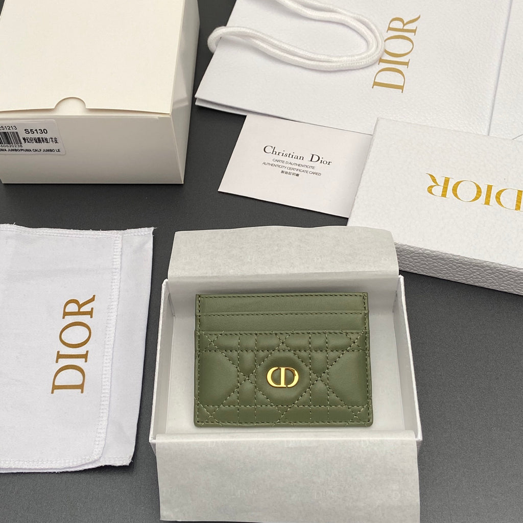 Картхолдер Dior Caro Freesia з м'якої натуральної шкіри — фото 1