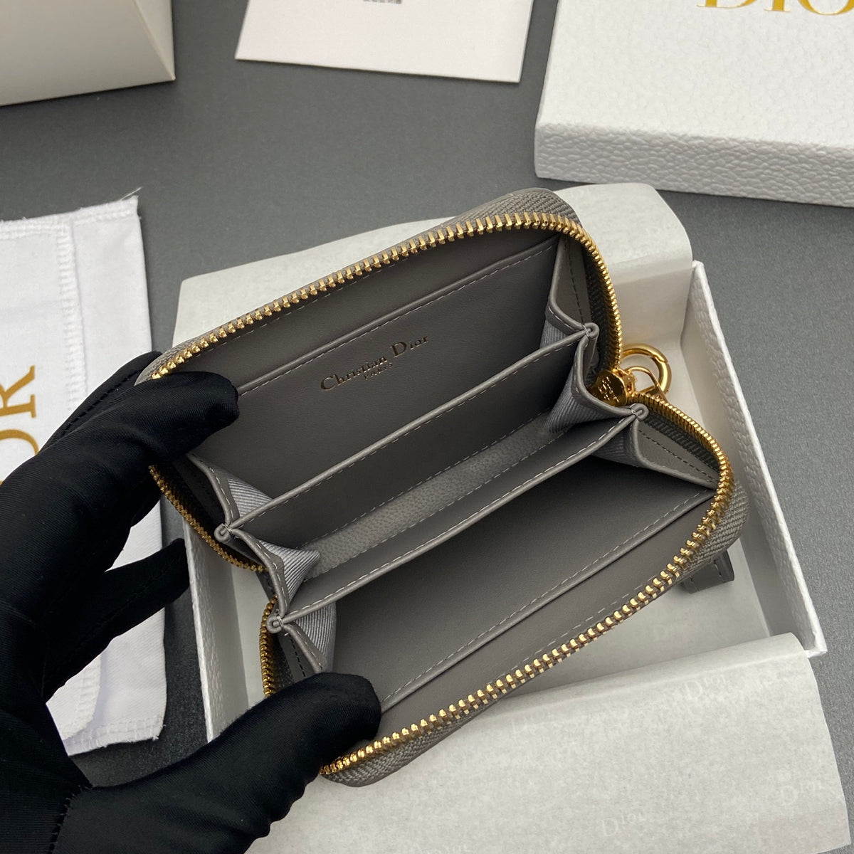 Сумка Dior зі шкіри ягняти, сіра — фото 8