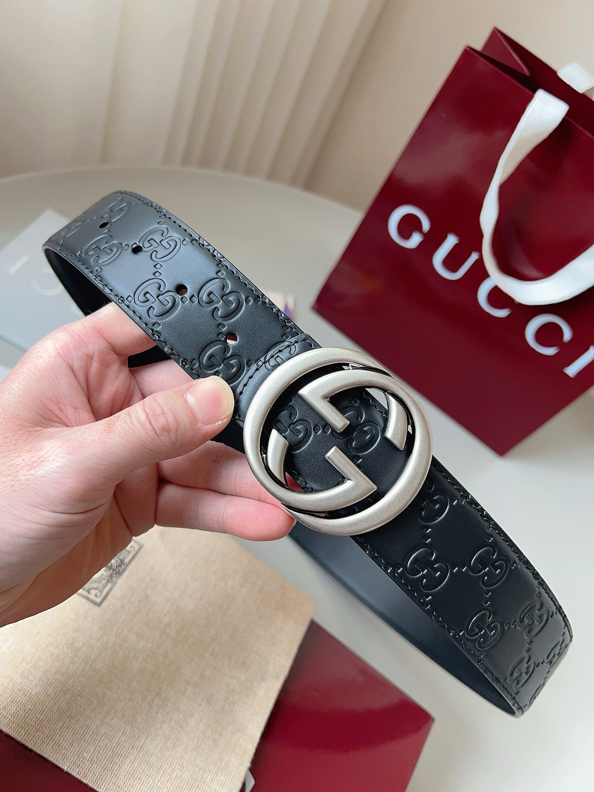Ремінь Gucci з шкіри — фото 2