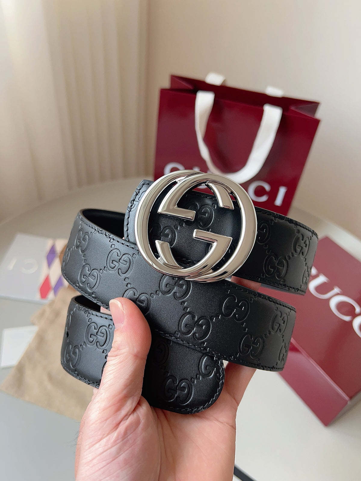 Ремінь Gucci з шкіри — фото 3