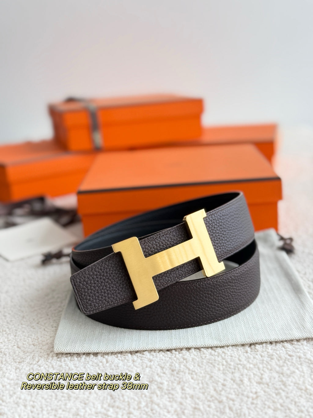 Ремінь Hermès з шкіри Togo — фото 5