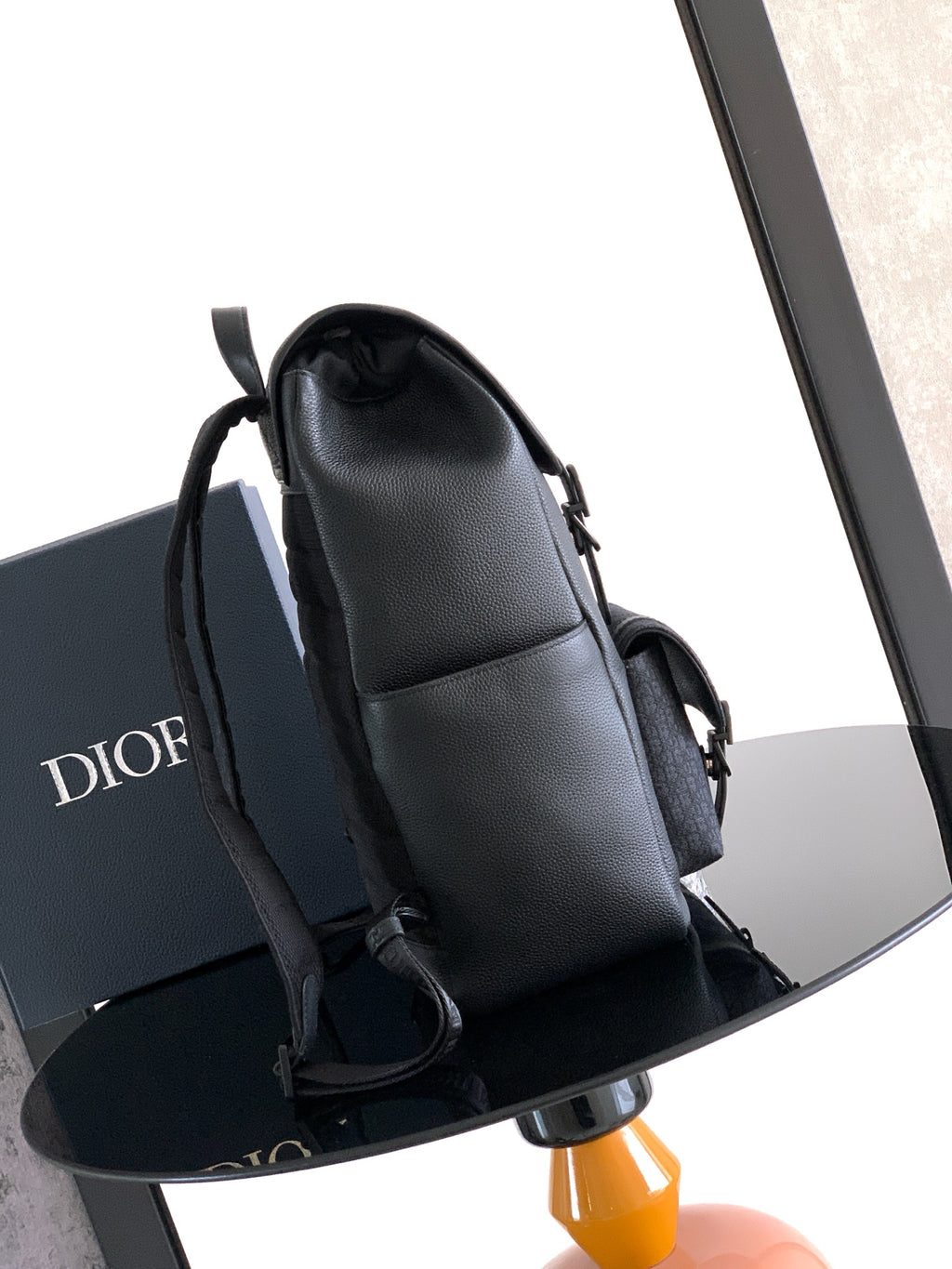 Рюкзак Dior Daily із зернистої натуральної шкіри, чорний — фото 2