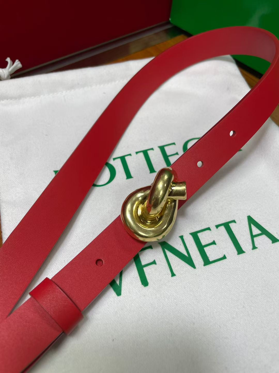 Ремінь Bottega Veneta з натуральної шкіри теляти — фото 2