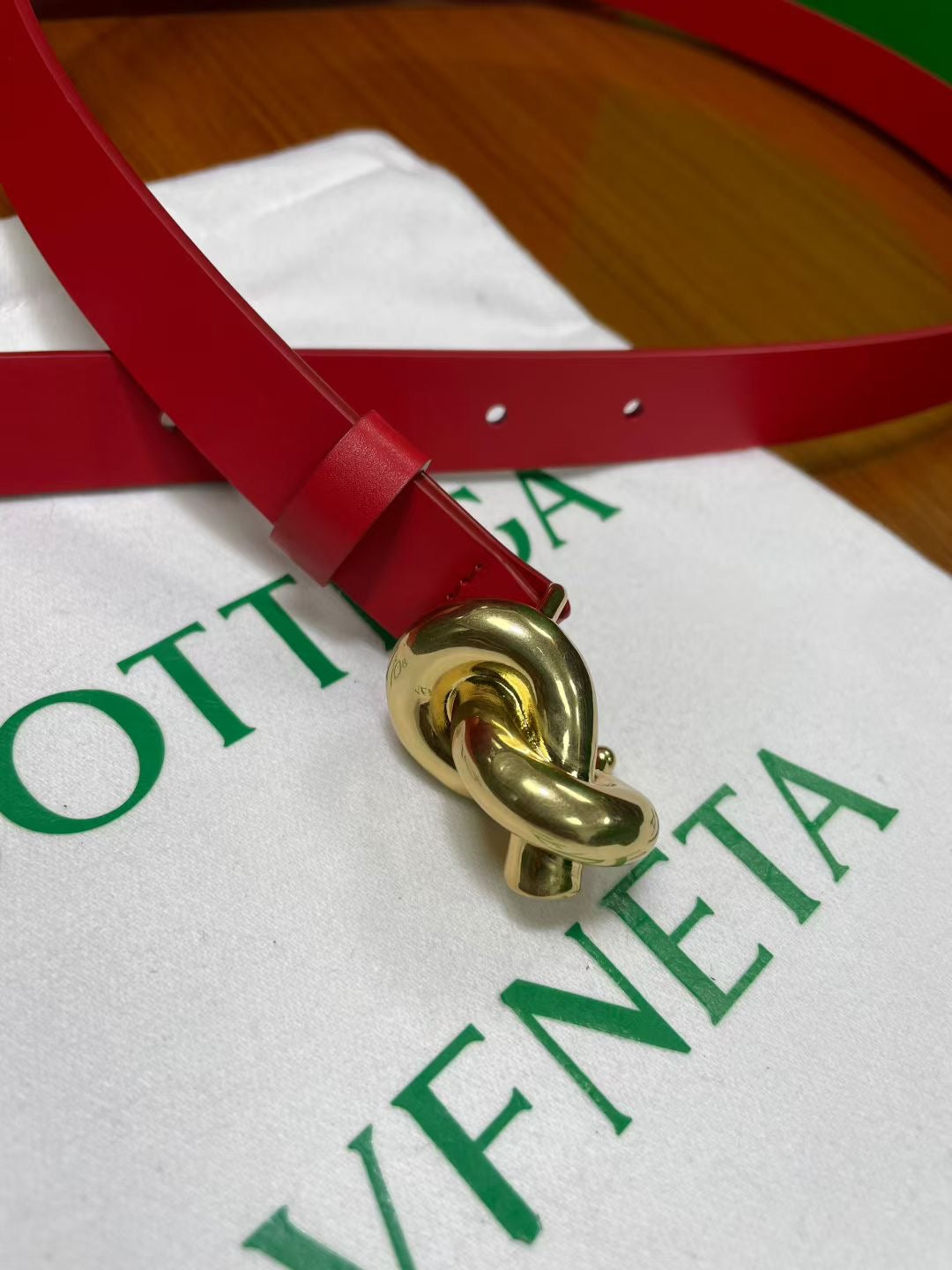 Ремінь Bottega Veneta з натуральної шкіри теляти — фото 5