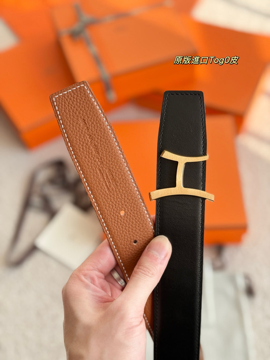 Ремінь Hermès зі шкіри Togo