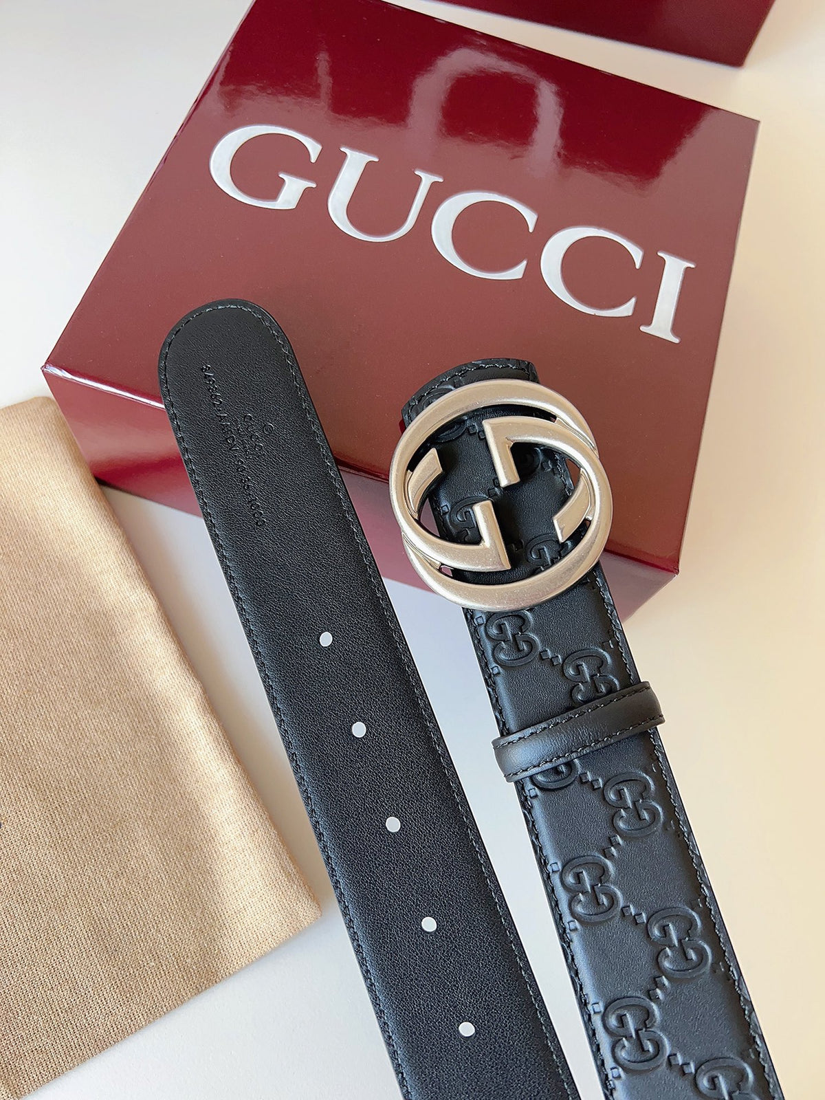 Ремінь Gucci з натуральної шкіри — фото 3