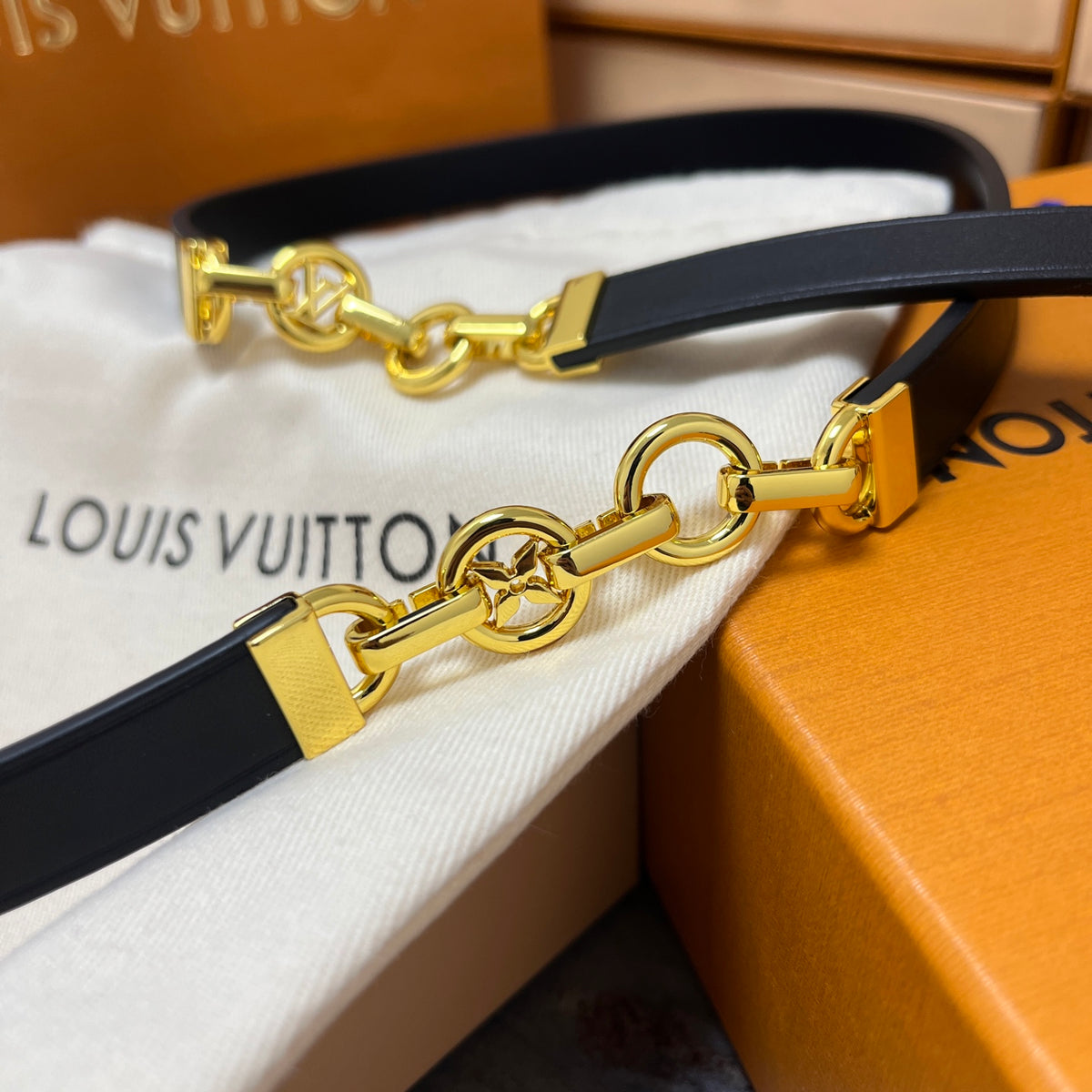 Ремінь Louis Vuitton з натуральної шкіри теляти — фото 2