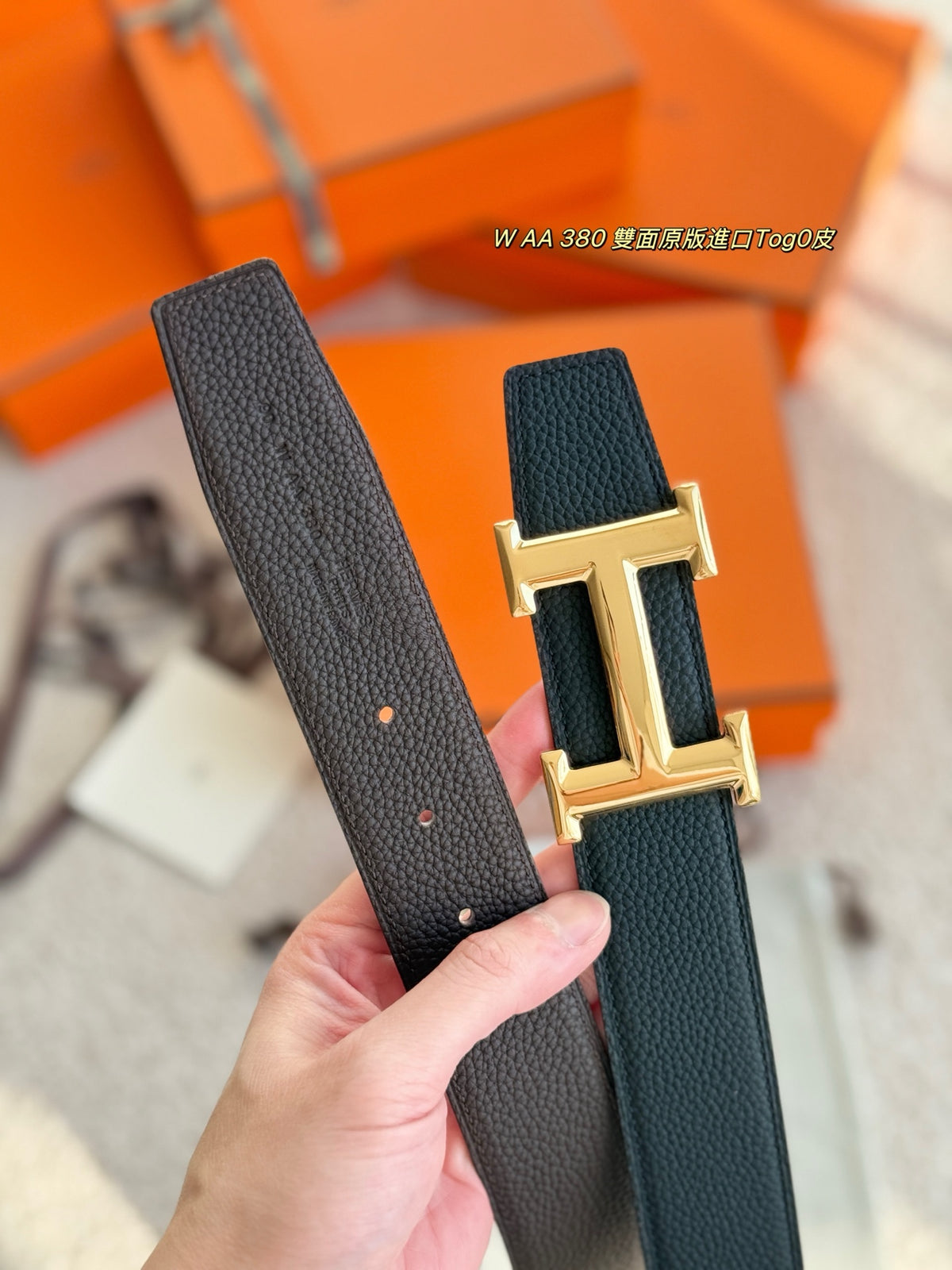 Ремінь Hermès зі шкіри Togo
