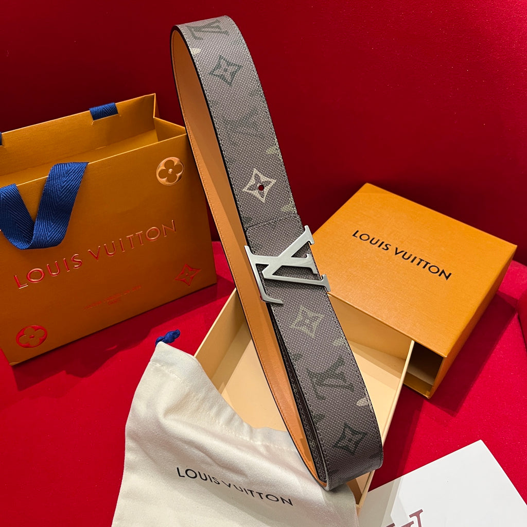 Ремінь Louis Vuitton з текстилю й натуральної шкіри — фото 1