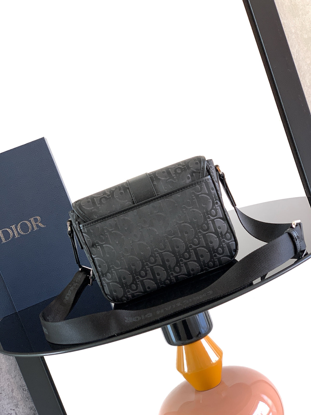 Сумка-месенджер Dior Trek з нейлону, чорна — фото 3