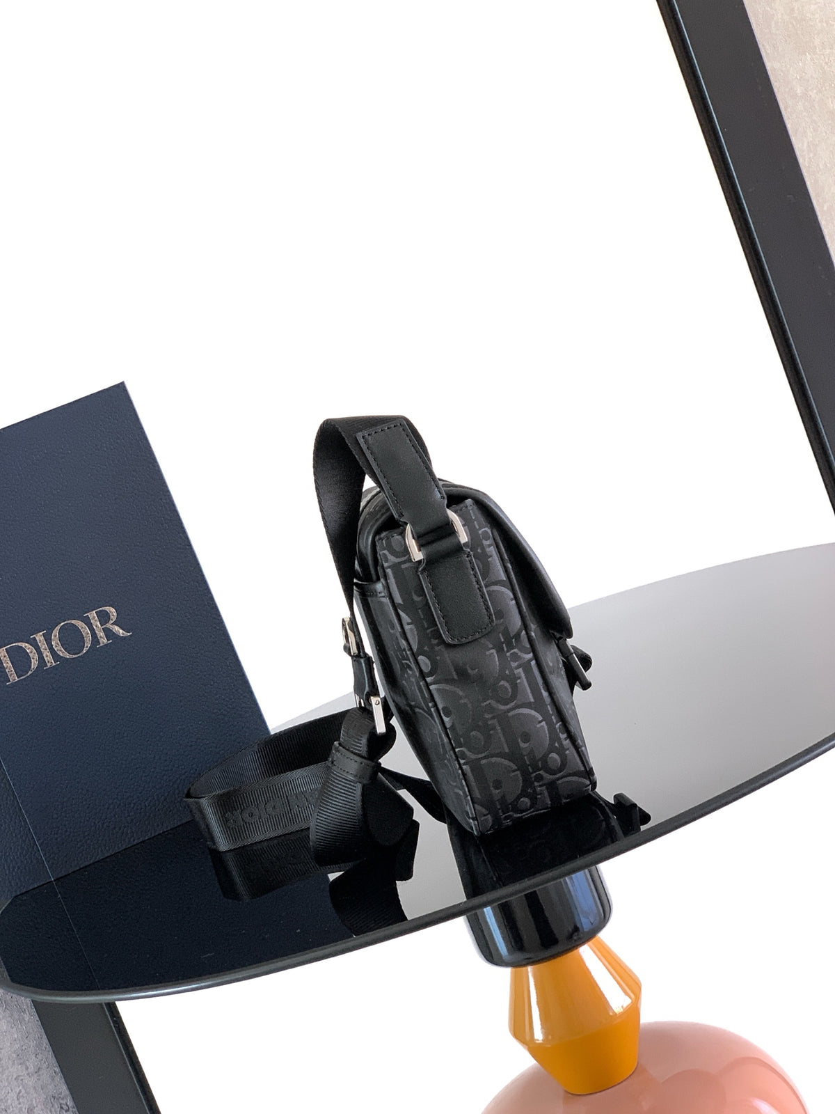 Сумка-месенджер Dior Trek з нейлону, чорна — фото 2