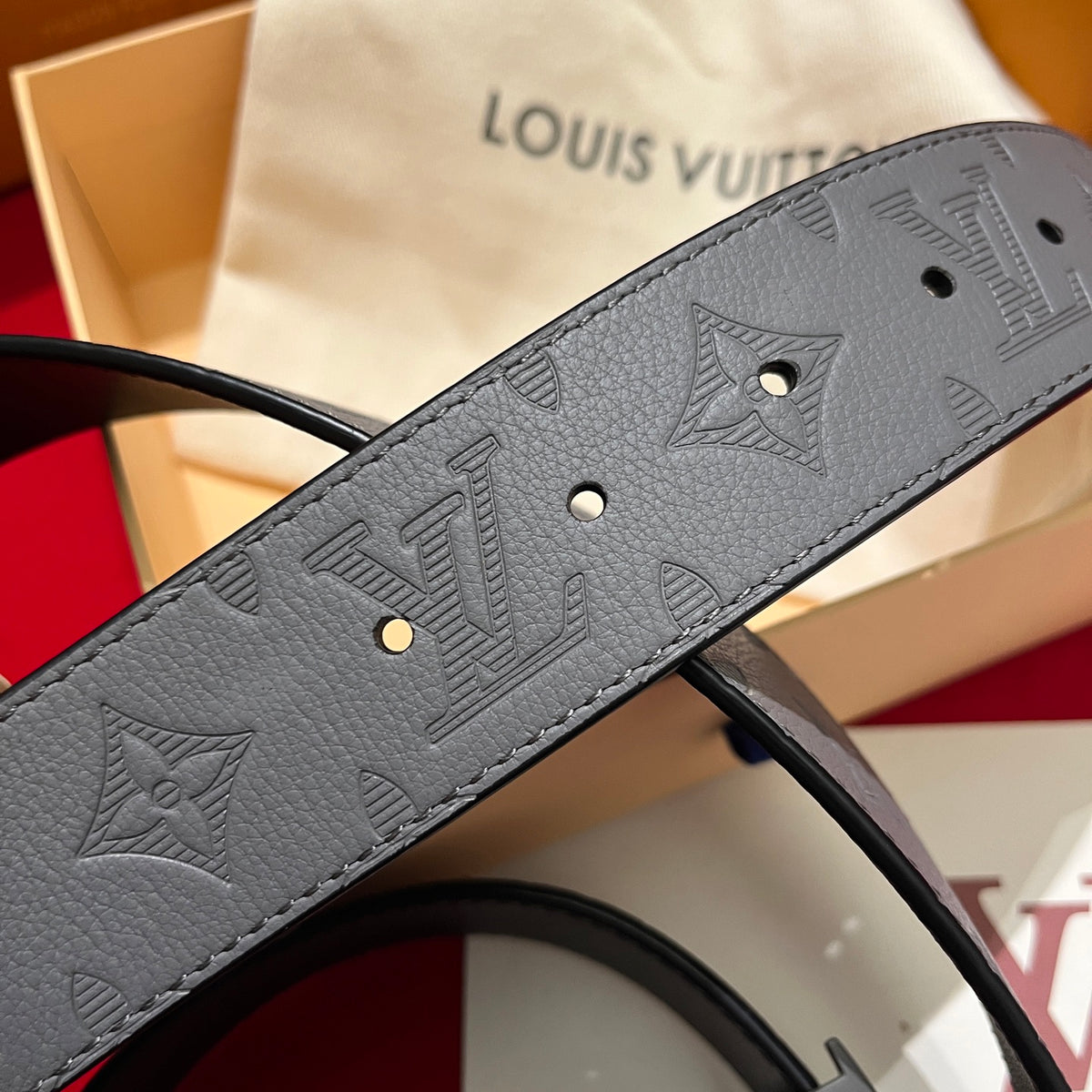 Ремінь Louis Vuitton з натуральної шкіри теляти — фото 2