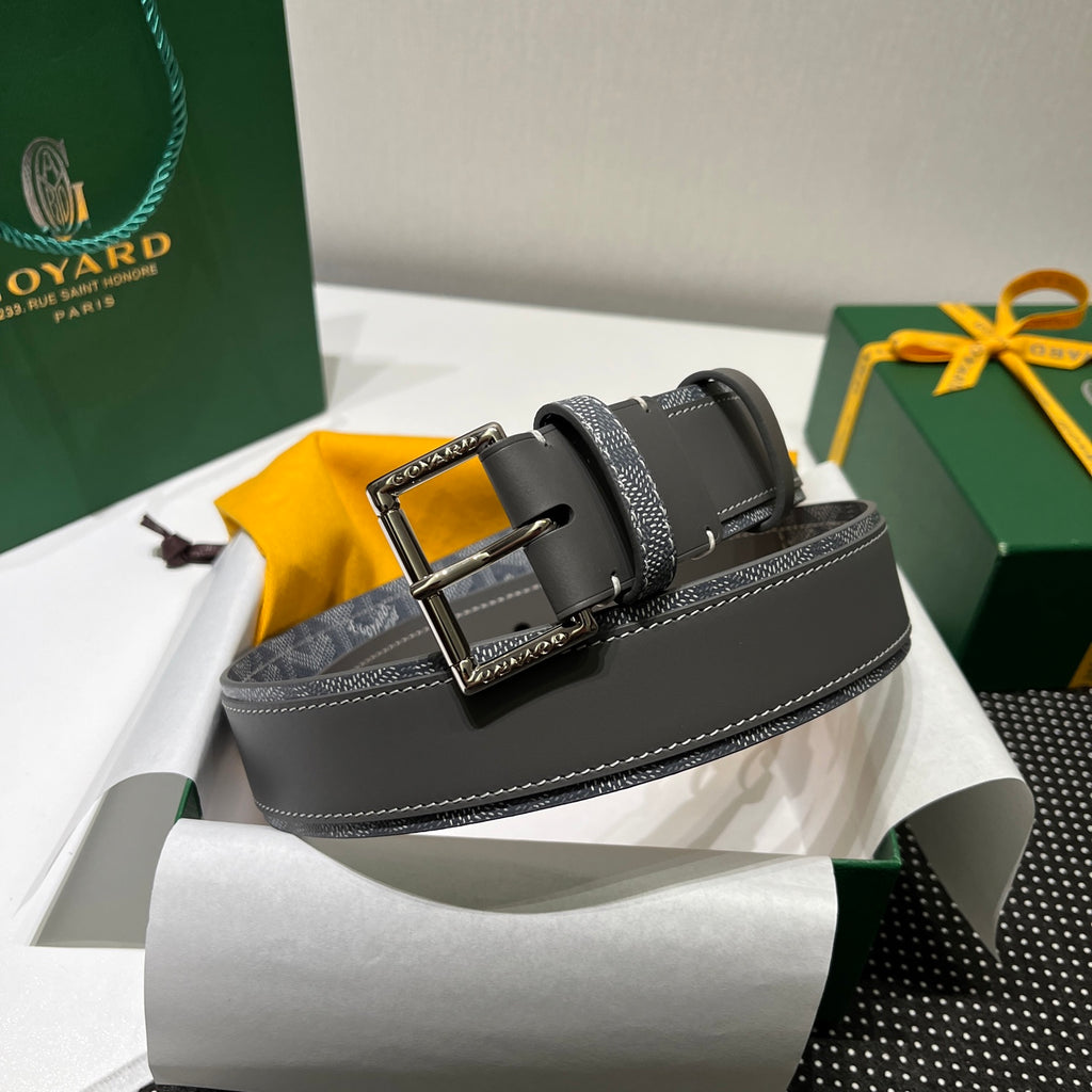 Ремінь Goyard з полотна та натуральної шкіри