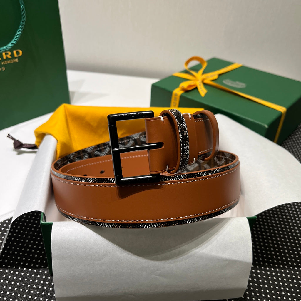 Ремінь Goyard з полотна та натуральної шкіри