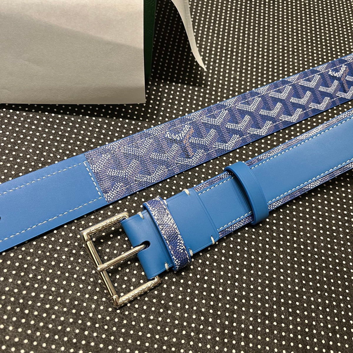 Ремінь Goyard з полотна та натуральної шкіри
