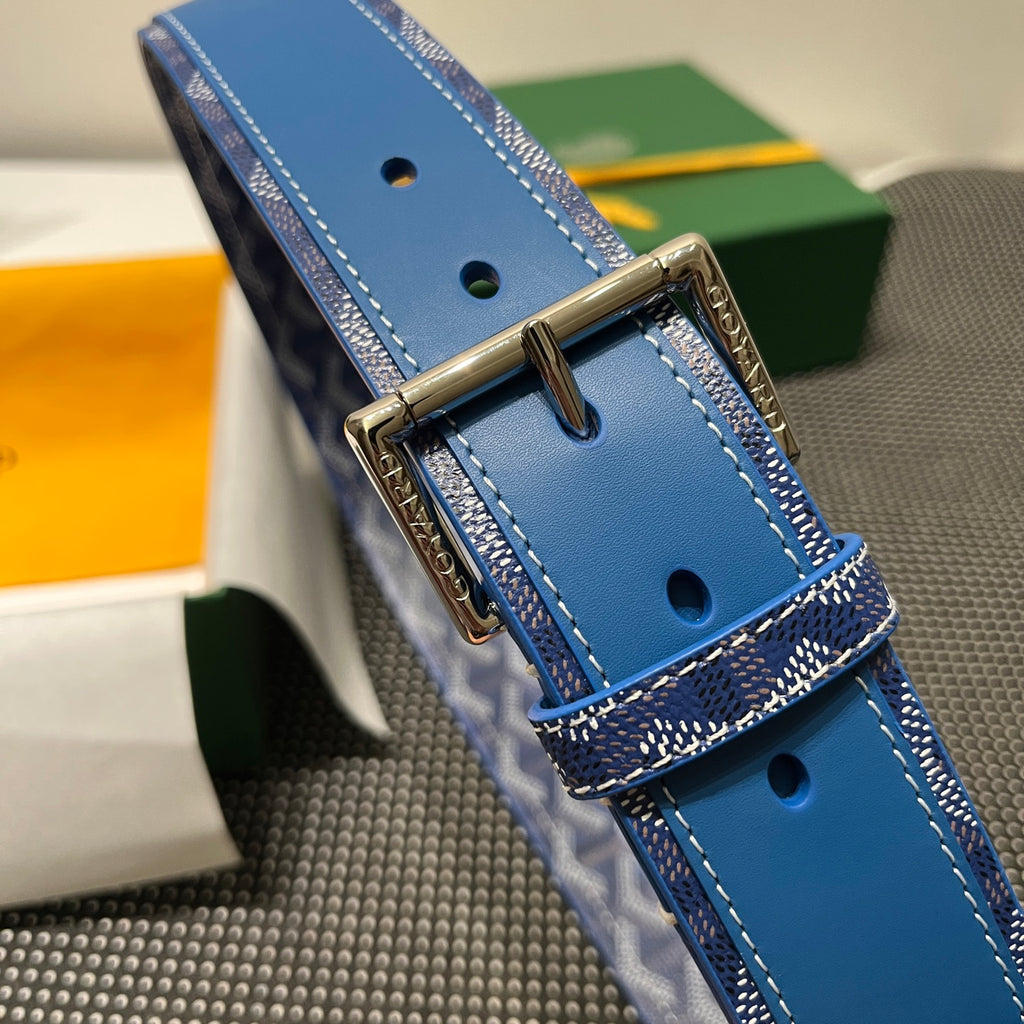 Ремінь Goyard з полотна та натуральної шкіри
