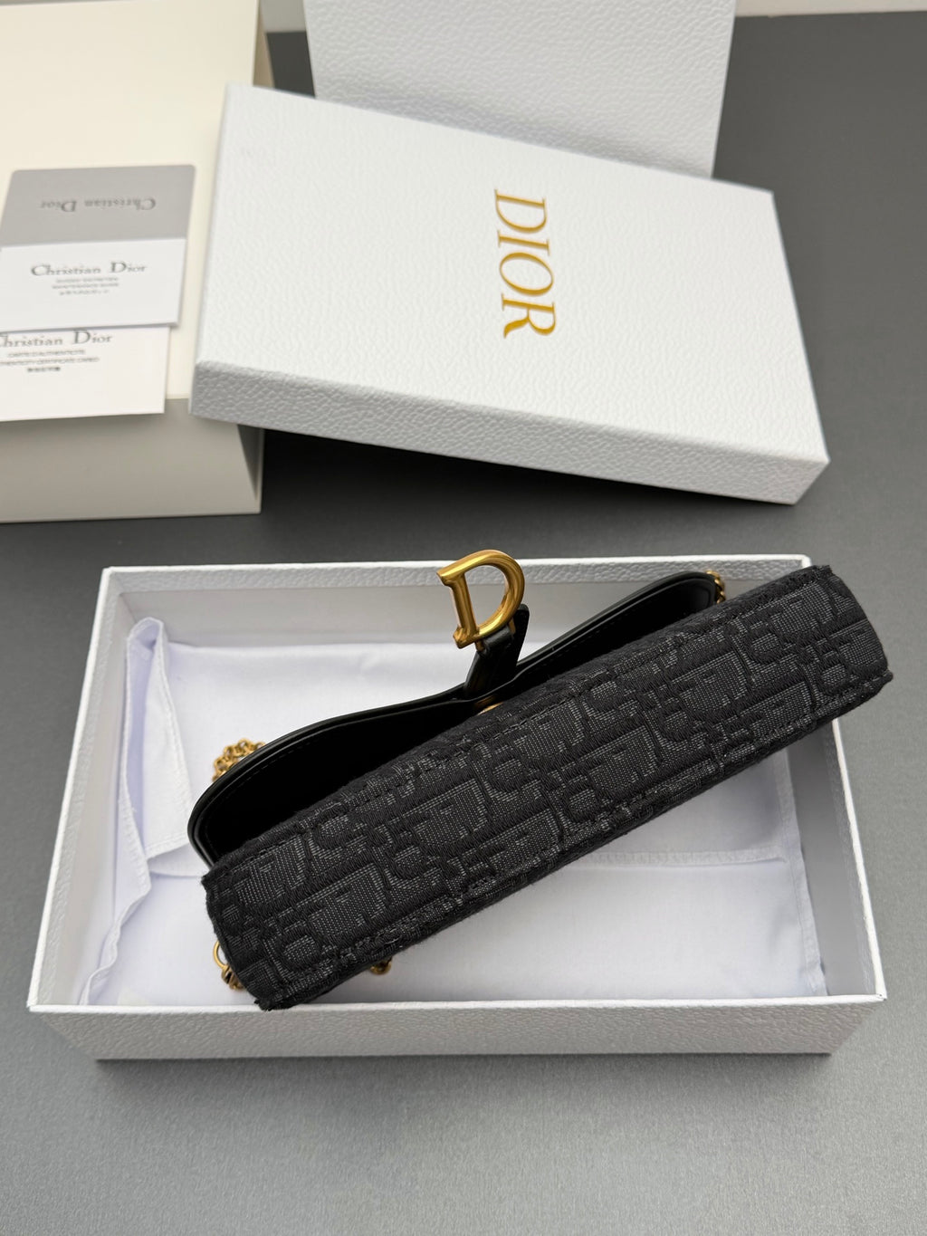 Сумка через плече Dior Saddle з текстилю й натуральної шкіри — фото 4