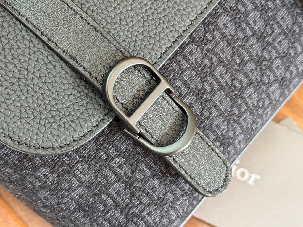 Рюкзак Dior Daily із зернистої натуральної шкіри, чорний — фото 6