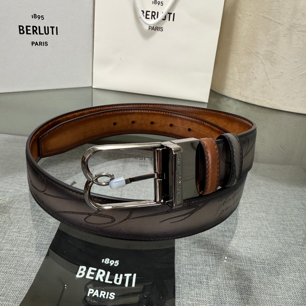 Ремінь Berluti з шкіри — фото 1