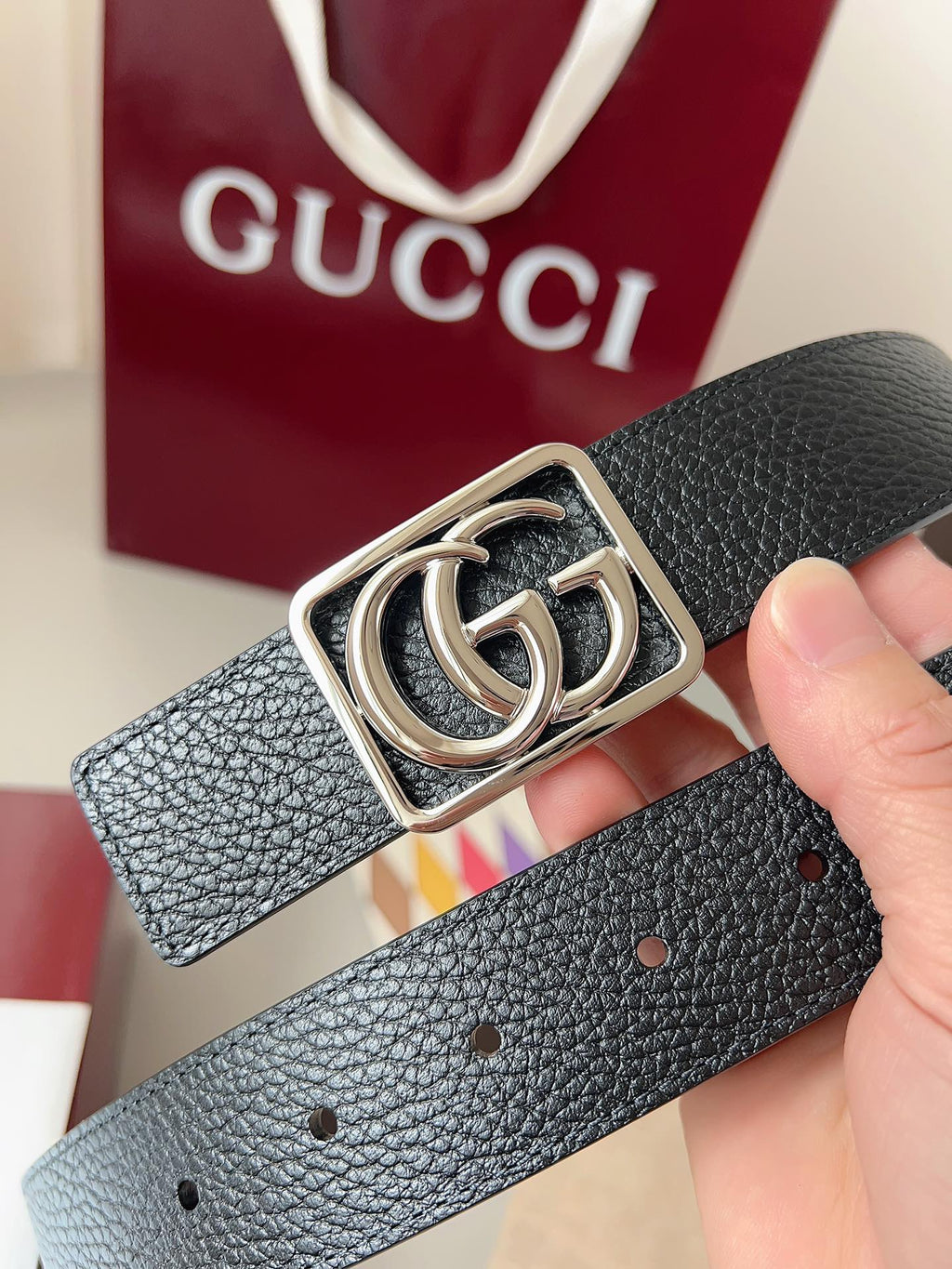 Ремінь Gucci з натуральної шкіри — фото 3
