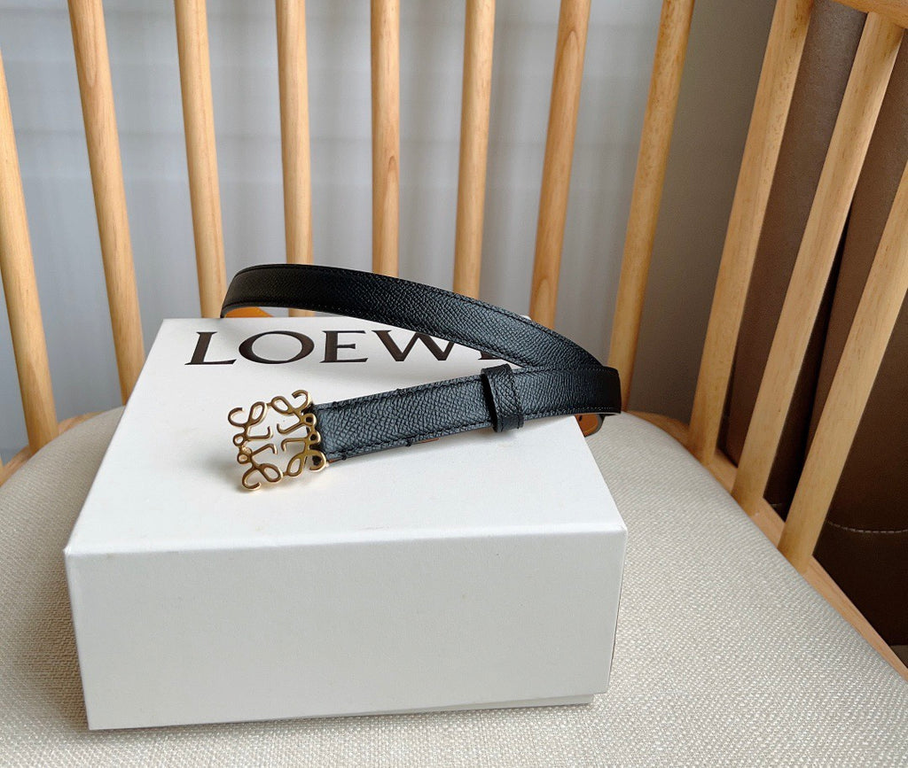 Ремінь Loewe з натуральної шкіри теляти — фото 1