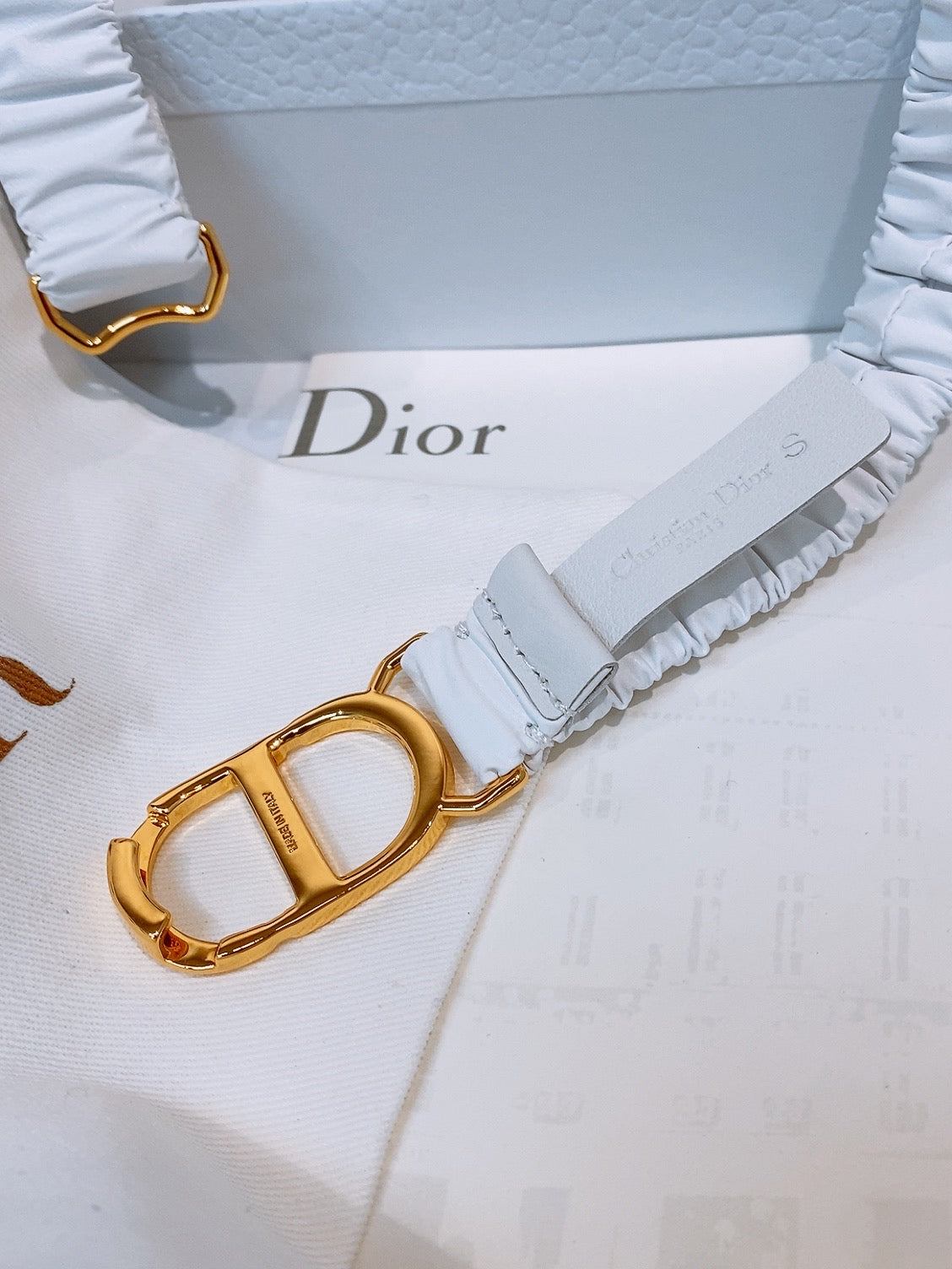 Ремінь Dior з натуральної шкіри ягняти — фото 4