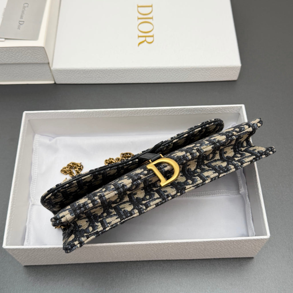 Сумка через плече Dior Saddle з текстилю й натуральної шкіри — фото 5