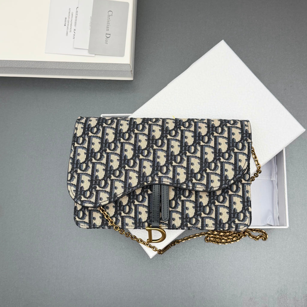 Сумка через плече Dior Saddle з текстилю й натуральної шкіри — фото 9