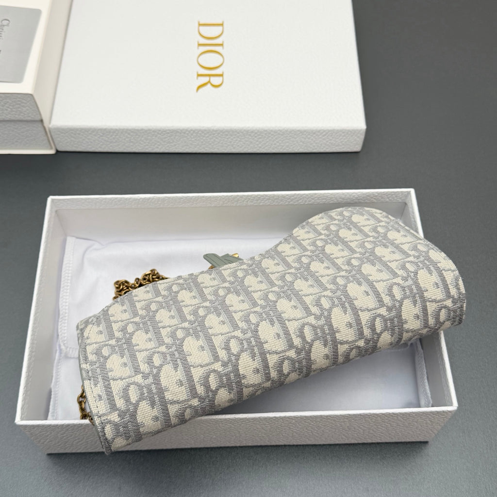 Сумка через плече Dior Saddle з текстилю й натуральної шкіри — фото 6