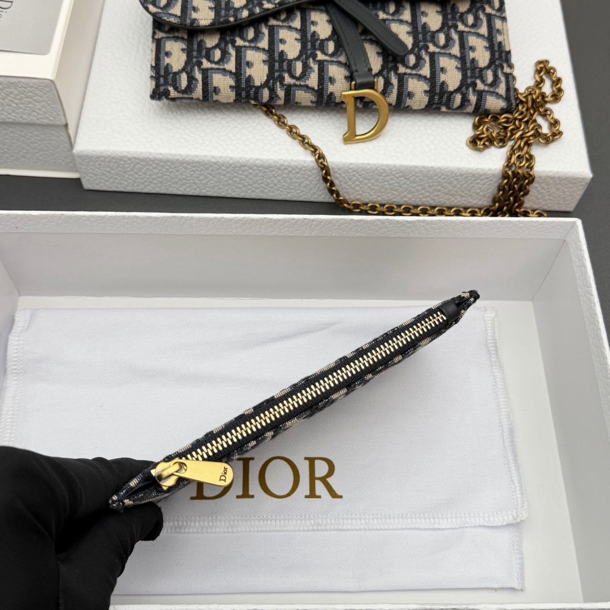 Сумка через плече Dior Saddle з текстилю й натуральної шкіри — фото 8