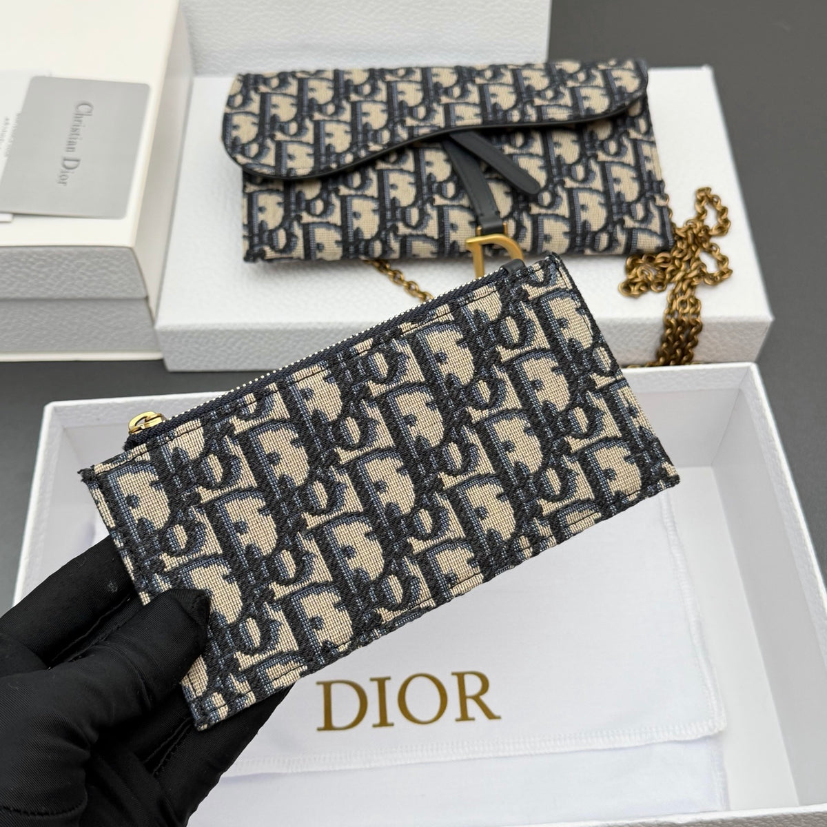 Сумка через плече Dior Saddle з текстилю й натуральної шкіри — фото 7