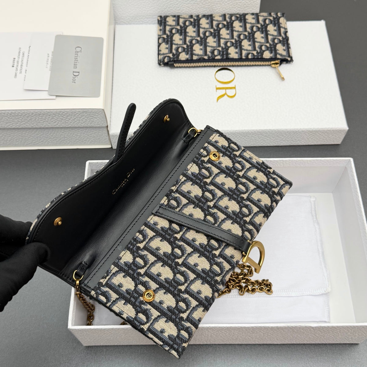 Сумка через плече Dior Saddle з текстилю й натуральної шкіри — фото 5